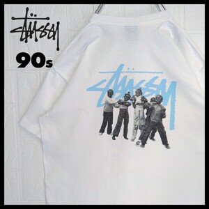 《STUSSY/ステューシー》90s　紺タグ　USA製　キッズ　フォト　Tシャツ