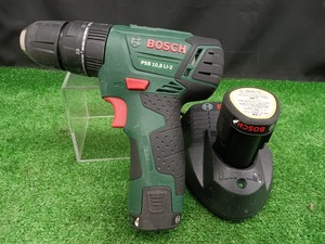 中古品 BOSCH ボッシュ 10.8V コードレス 振動 ドライバドリル PSB10.8LI-2 バッテリー2個 充電器付