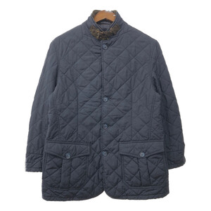 Barbour バブアー キルティングジャケット ネイビー (メンズ L) 中古 古着 Q6636