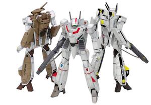 【中古】ウェーブ 超時空要塞マクロス VF-1[A/J/S] バトロイド マルチプレックス 1/100スケール 全高約13cm プラモデル MC-0