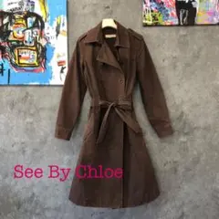 See By Chloe（シーバイクロエ）トレンチコート　デニム　ブラウン