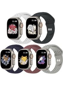 アップルウォッチバンド シリコンバンドApple Watch スポーツバンド　5本　42/44/45/49mm 男女兼用　高品質　S/M 全シリーズ対応