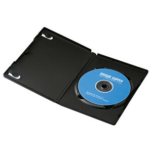 まとめ得 サンワサプライ DVDトールケース(1枚収納・10枚セット・ブラック) DVD-TN1-10BKN x [2個] /l
