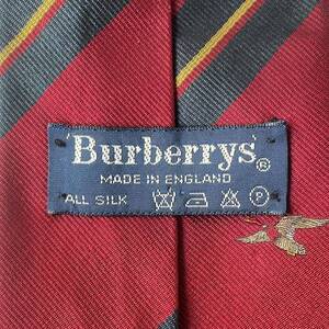 イングランド製 burberrys バーバリー シルク ネクタイ 鳥柄