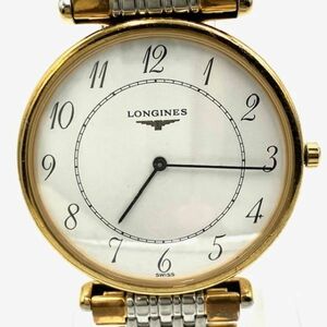 仙15 LONGINES グランドクラシック L4.635.2 クォーツ コンビ ホワイト文字盤 ラウンド ロンジン メンズ 腕時計