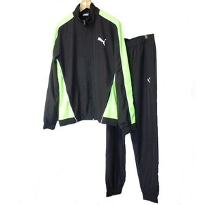 新品◆送料無料◆PUMA 黒ウインドブレーカー上下セット(XL)