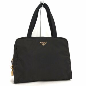 ●プラダ PRADA ハンドバッグ ダイヤルロック ナイロン ブラック [Jコレ]G22yu264