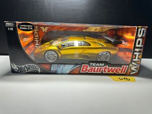 ◯ 未使用保管品 Hot Wheels MATTEL COLLECTION 1:18 Lamborghini Diablo GTR TEAM Baurtwell WHIPS ランボルギーニ ゴールド ミニカー D⑦