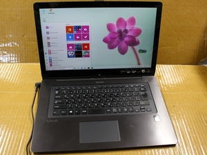 高性能 中古パソコン タッチパネル機能搭載 15.5 型ワイド SONY VAIO SVF15N28EJB Intel Core i7 4500U 8GB 1TB Kingsoft Office フルHD