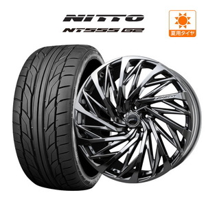 サマータイヤ ホイール 4本セット BADX ロクサーニ テンペストタービンVX SBC NITTO NT555 G2 245/35R21 アルファード 30 等