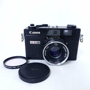 【送料無料】 Canon キヤノン Canonet QL17 キャノネット G-III G-Ⅲ QL ブラック フィルムカメラ 空シャッターOK USED /2406C