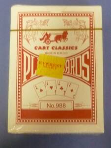 ★Cart Classics Playing Cards　No.988:MADE IN B.W.C.D:未開封品１個:カード・ゲームやマジック等がご趣味の方、ご理解のある方向き。