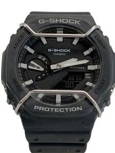 CASIO◆クォーツ腕時計_G-SHOCK/デジアナ/ラバー/GRY/GRY