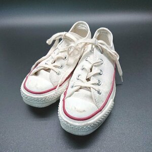 ◇ CONVERSE コンバース 紐調節 ブランドロゴ シンプル おしゃれ 日本製 スニーカー サイズ4 ベージュ レディース E