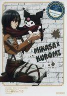 中古キャラカード ミカサ・アッカーマン×クロミ オリジナルブロマイド 「進撃の巨人×サンリオキャラクターズ」 対象商品購