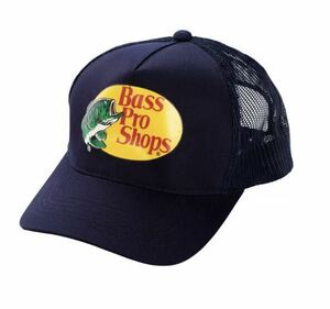 キャップ バスプロショップス bass pro shops cap hat 新品 メッシュキャップ スナップバック ネイビー 日本未発売 長瀬智也 釣り