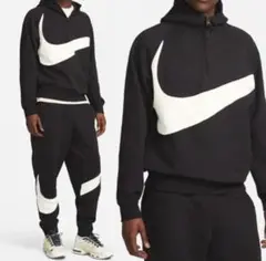 XL 新品 NIKE パーカー スウェット 上下 ジョガー セットアップ 黒