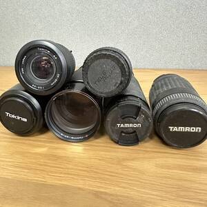 一眼レフカメラ　レンズ　ジャンク　部品取り　6本　まとめ売り Tokina TAMRON など