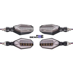 ◇即納◇汎用 12V オクタゴン LED ウインカー 白 1台分4個セット GSX1100G GSX1300BK GSX1400 GSX750E GT550 GT750