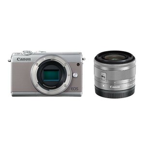 中古 １年保証 美品 Canon EOS M100 レンズキット 15-45mm IS STM グレー