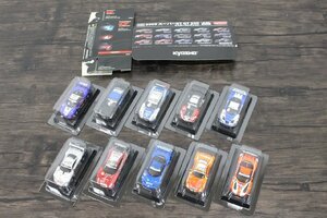 【行董】KYOSHO 京商 ミニカーコレクション 1:64スケール 2009 スーパーGT GT 500 10台おまとめ RAYBRIG NSX EPSON NSX 他 AF111ABY96⑳