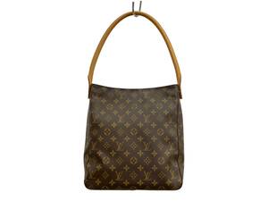 LOUIS VUITTON (ルイヴィトン) ルーピングMM M51146 ショルダーバッグ ワンショルダー モノグラム ブラウン レディース/009