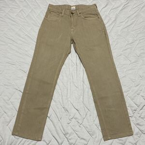 6C【着少】LEE リー LM9305 ベージュ パンツ 28 STRAIGHT ストレート MADE IN JAPAN 日本製 101 TIGHT NARROW 格安