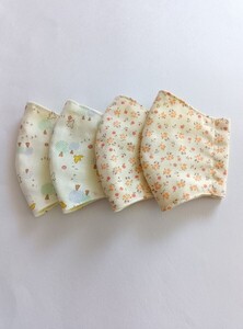 園児用立体マスク６枚入り(小鳥４枚・小花２枚)ハンドメイド★送料無料★