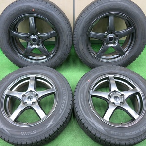 [送料無料]バリ溝 綺麗 9.5分★スタッドレス 225/65R17 ダンロップ SJ8 PIAA Eleganza S-01 ピア エレガンツァ PCD114.3/5H★4112208NJス