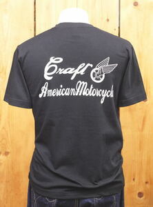 CRAFT American Motorcycle Tシャツ ブラック L ロゴTシャツ CR1911