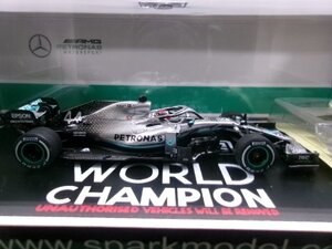 未開封 スパーク 1/43 メルセデス AMG F1 W10 EQ Power #44 ワールドチャンピオン 2019 L.ハミルトン ピットボードなど付属 (8179-650)