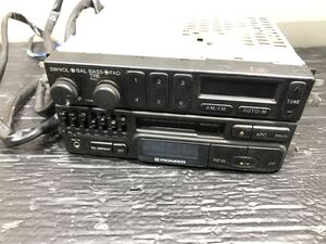 ☆1 当時物 Pioneer パイオニア KA-5161ZM カーステ カセットデッキ clarion クラリオン ラジオ RT-9121F 旧車 MAZDA RX-7 FC3S?