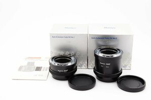 ◇◆ 箱付 新品級 マミヤ Mamiya オート エクステンション チューブ No.1 45mm No.2 82mm セット 中判 RZ67 Pro II 動作確認済 9019 ◆◇