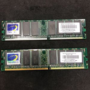 メモリTwinMOS PC3200(CL3)521MB 2枚