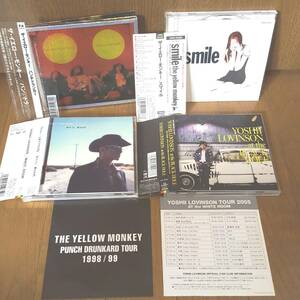 CD4枚セットYELLOW MONKEYイエローモンキーSMILEパンチドランカーYOSHII LOVINSON吉井和哉at the BLACK HOLE WHITE ROOM/熱帯夜BURN球根SEA