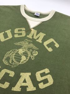 TOYS McCOY半袖トイズマッコイ　McHILL 　マックヒル　 USMC Teeシャツ/オリーブ/M/フリーホイラーズ