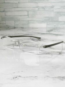 BONOX-A YGF62 ＋3.00 ボノックス スクエア型 グレー 老眼鏡 良品
