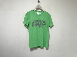 本物ポールスミスPAULSMITHコットンプリント半袖Tシャツメンズアメカジサーフミリタリーストリートビジネススーツグリーン緑L日本製