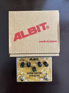 【中古/美品】ALBIT アルビット ベース エフェクター オーバードライブ OD1B bass【箱/取扱説明書付】
