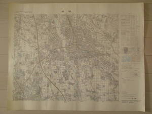 ☆2.5万分の1地形図 前橋 昭和６２年発行☆ 合併による消滅町村有り