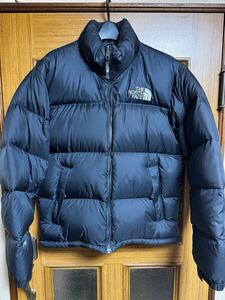 THE NORTH FACE ノースフェイス ヌプシ ダウンジャケット 700FP 希少センターロゴ　Sサイズ 人気のブラック　ND01586