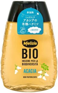 Mielizia(ミエリツィア) アカシア の 有機 ハチミツ (スクイーザーボトル) 250g はちみつ (純粋) (100% オーガニック