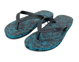 VOLCOM ボルコム V0812101SUG① メンズ US8 26cm ビーチサンダル Ecoなビーサン BeachSandal グリーン系色 ヴォルコム 新品 即決 送料無料