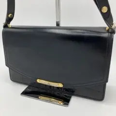 【希少】 Christian Dior レザー 型押し フォーマルバッグ