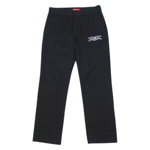 16ss Supreme Antihero Work Pant Black Ｗ34 シュプリーム × アンタイヒーロー イーグルロゴ ワーク パンツ チノパン　