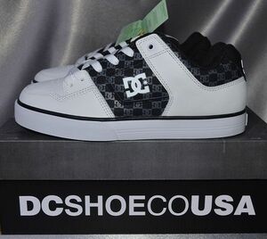 新品 27.0 DC SHOES PURE ピュア　モノグラム柄　DC SHOE ＤＣシューズ 高級感 ローカット