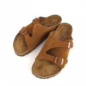 BIRKENSTOCK ビルケンシュトック チューリッヒ スウェードサンダル 40 26.0 レギュラー ブラウン ドイツ製 0615-055