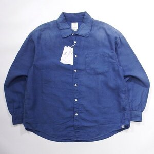 未使用同様 23ss visvim PALMER SHIRT L/S DMGD (LINEN) INDIGO 2