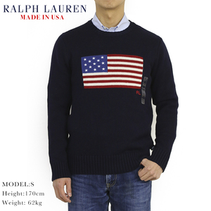 新品 3459 XXLサイズ メンズ フラッグ クルーネック セーター polo ralph lauren ポロ ラルフ ローレン アメリカ国旗