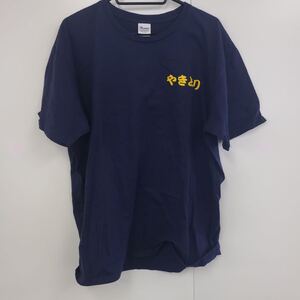 printstar 半袖 Tシャツ 古着　とりはるプリント　XL ネイビー B419